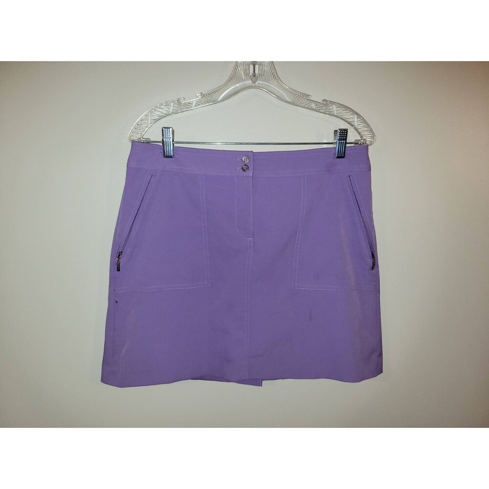 IZOD Women's Purple Golf Athletic Skort Skirt Built-in Shorts Size 6